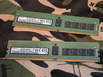 SAMSUNG 64GB 2X32GB DDR4 3200 ECC RDIMM SERVER RAM