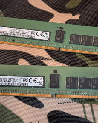 SAMSUNG 64GB 2X32GB DDR4 3200 ECC RDIMM SERVER RAM