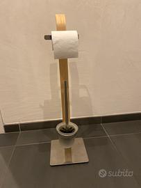 Porta rotolo e scopino wc