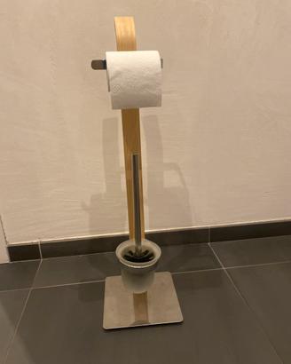 Porta rotolo e scopino wc
