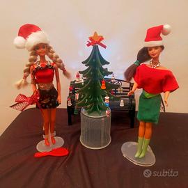 Due Barbie vintage Natalizie anni 80