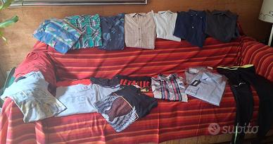 Camicie e t-shirt uomo moda in blocco