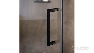 Box Doccia Inda CLAIRE DESIGN - NERO -  157-162 cm