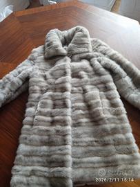 splendida pelliccia di visone grigio 