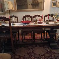 tavolo in frattino con sedie