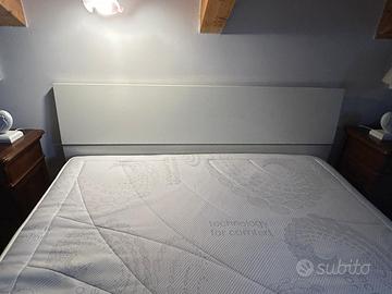 Letto matrimoniale contenitore + materasso
