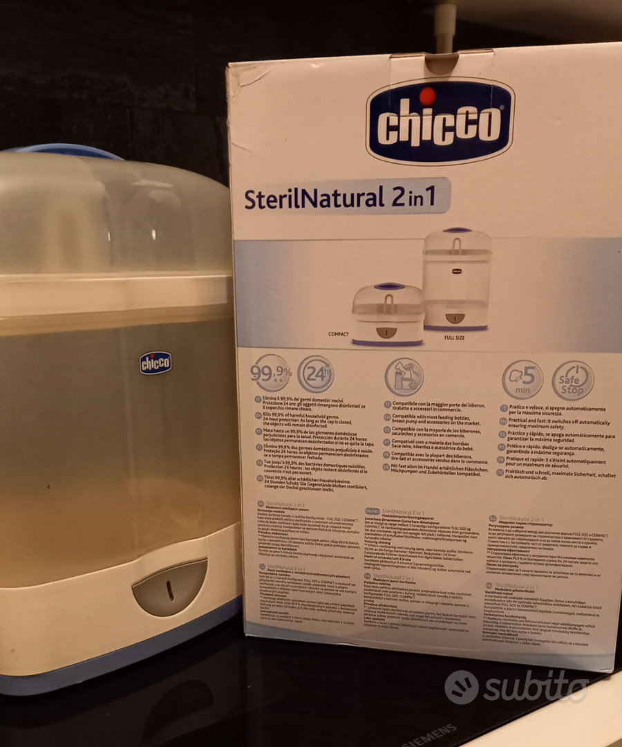 Sterilizzatore biberon steril natural 2 in 1 chicco - Annunci Brescia