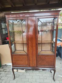 Vetrina in mogano prima metà del 900