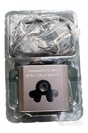 Switch display port 8k - splitter 2 in 1 out