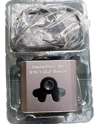Switch display port 8k - splitter 2 in 1 out