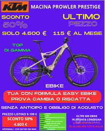 Ebike KTM PROWLER PRESTIGE