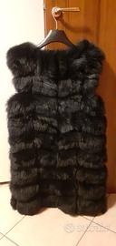 gilet in pelliccia volpe