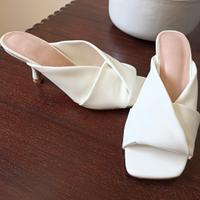 Sandali sabot n. 37 in vera pelle, morbidissime