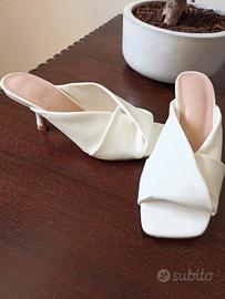 Sandali sabot n. 37 in vera pelle, morbidissime