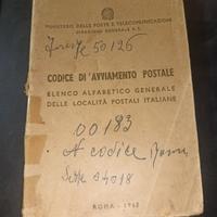 prima edizione codice avviamento postale 