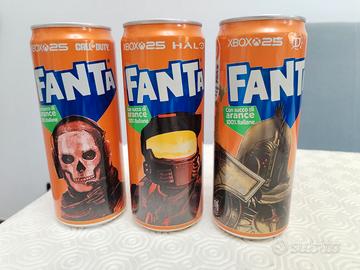 Lattine Fanta in edizione limitata XBOX 25 anni