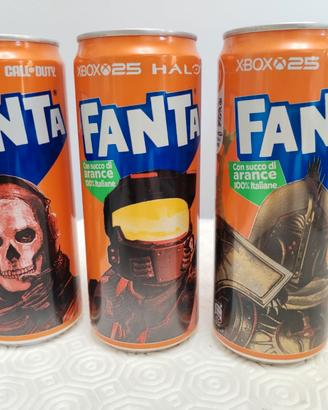 Lattine Fanta in edizione limitata XBOX 25 anni