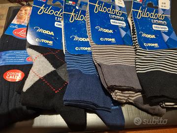 5 paia calza lunga uomo TG. 38-41