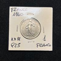 Collectible Coin 1 Franc 1960 KM# 925.1 🇫🇷