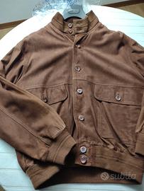 Giacca giubbino pelle scamosciata uomo nuovo