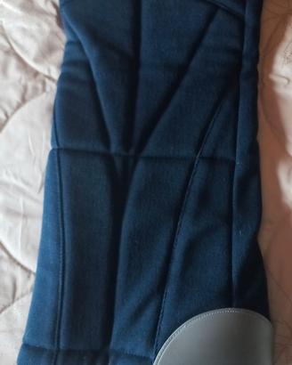 pantaloni sci salopette Tecno Pro 50 L/XL blu lana