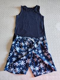 Completo boxer mare e canottiera 10 anni