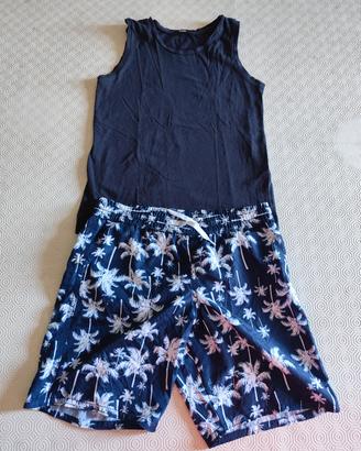 Completo boxer mare e canottiera 10 anni