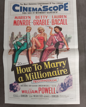 Poster Locandina "How to Marry a Millionaire"