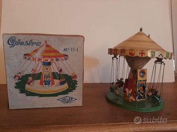 giocattolo d'epoca giostra Ingap 1950 con scatola