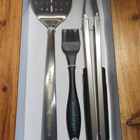 set griglia posate acciaio nuovo