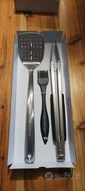 set griglia posate acciaio nuovo