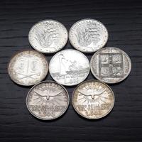 ARGENTO lotto 7x 500 lire diverse VATICANO _LEGGI