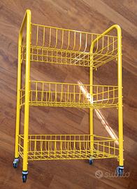 carrello contenitore a tre ripiani vintage