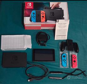 Nintendo Switch V1 Boxata+cavi+dock+manuale