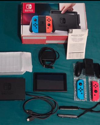 Nintendo Switch V1 Boxata+cavi+dock+manuale