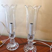 Baccarat 2 Lampade Bambou TORSE verrine