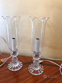 Baccarat 2 Lampade Bambou TORSE verrine