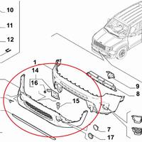 Paraurti Anteriore Jeep Renegade