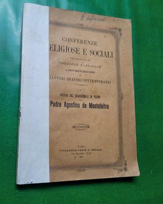 antico libro Agostino Montefeltro 1888