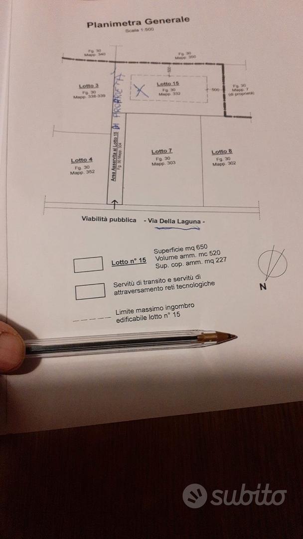 Terreno edificabile Pertegada - Vista 2