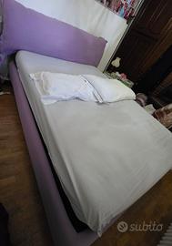 Letto contenitore alla francese  color lavanda