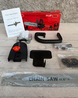 Adattatore da Smerigliatrice a Mini Motosega NUOVO