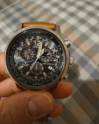 Citizen pilot crono radio controllato 