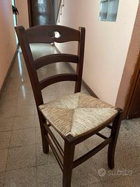 3 sedie rustiche come nuove