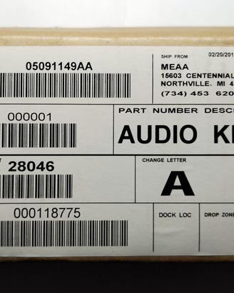 Audio Kit Fiat Freemont 05091149AA VENDUTO