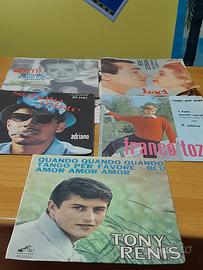 LOTTO DI 5  DISCHI IN VINILE 45 GIRI ANNI 60