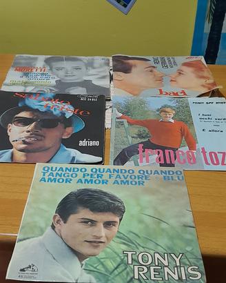 LOTTO DI 5  DISCHI IN VINILE 45 GIRI ANNI 60