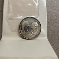 Moneta argento primi voli dell' uomo nello spazio 