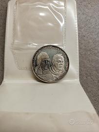 Moneta argento primi voli dell' uomo nello spazio 