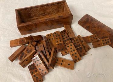 Set domino in radica di thuya marocchina